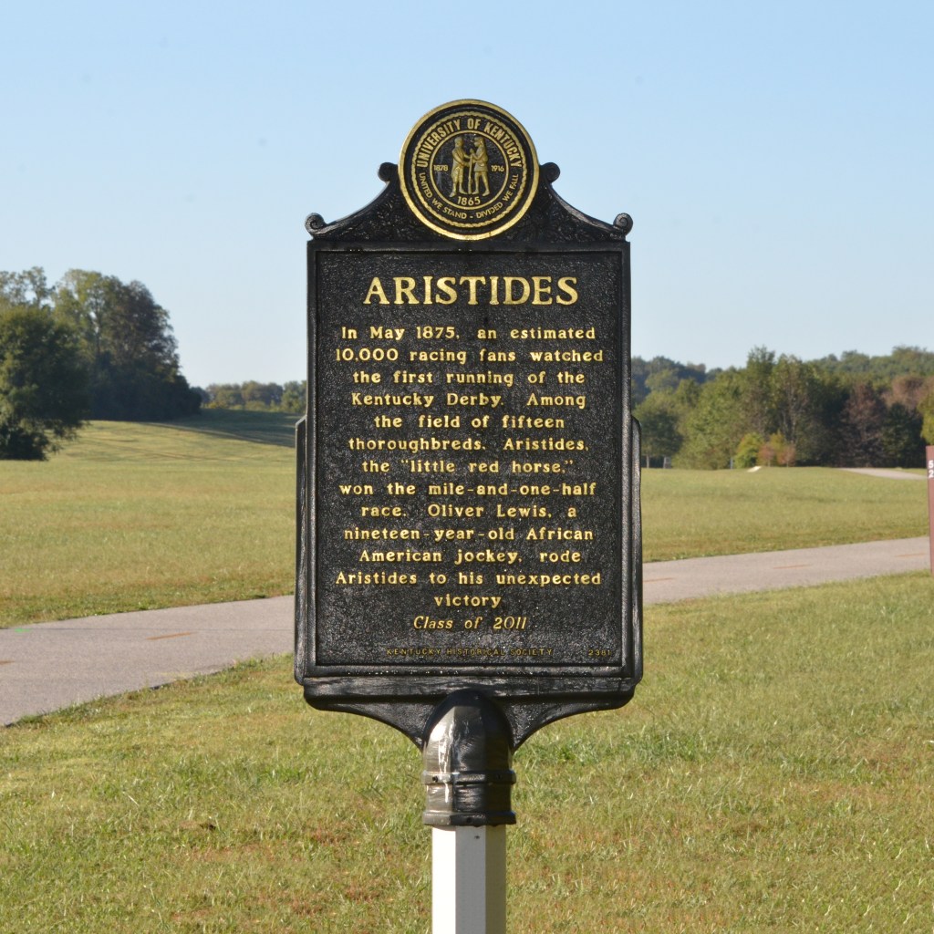 Kentucky historical marker No. 2381 for Aristides, reverse side