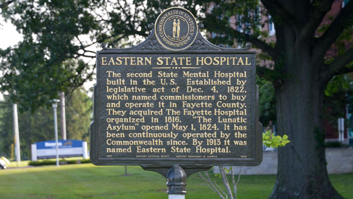 Eastern State Hospital historical marker