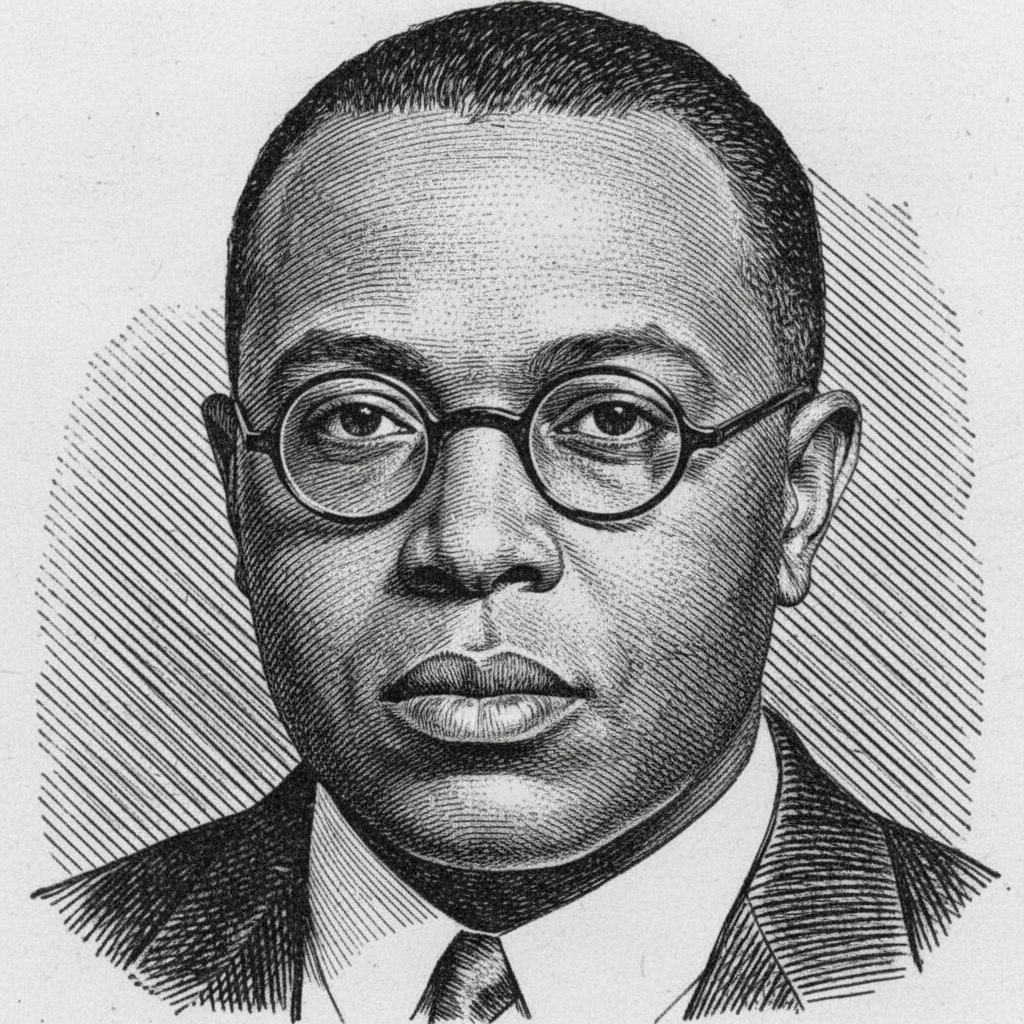 Engraved portrait of architect Vertner Woodson Tandy